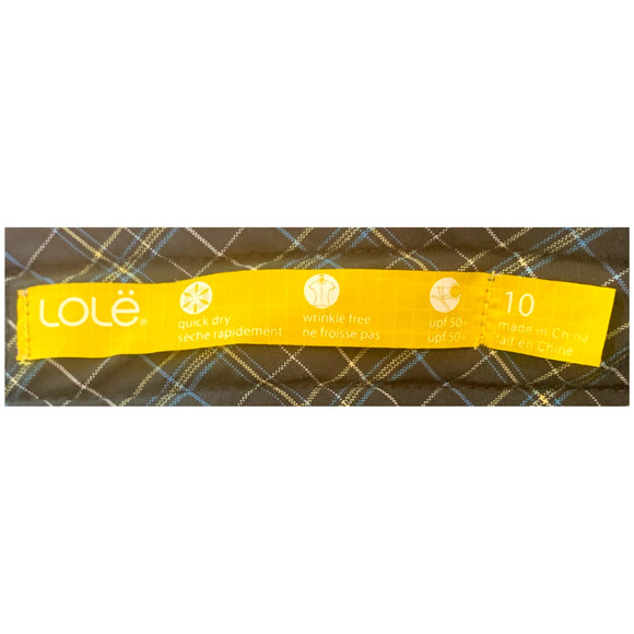 Lole Skort Athletic Skirt Navy Plaid Women’s Size 10 Pleated Quick Dry - Picture 8 of 8